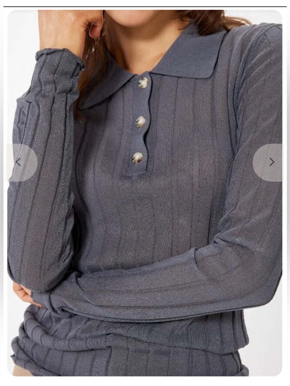 Sophie Rue NWOT Cie Merrow Top - Charcoal - XS